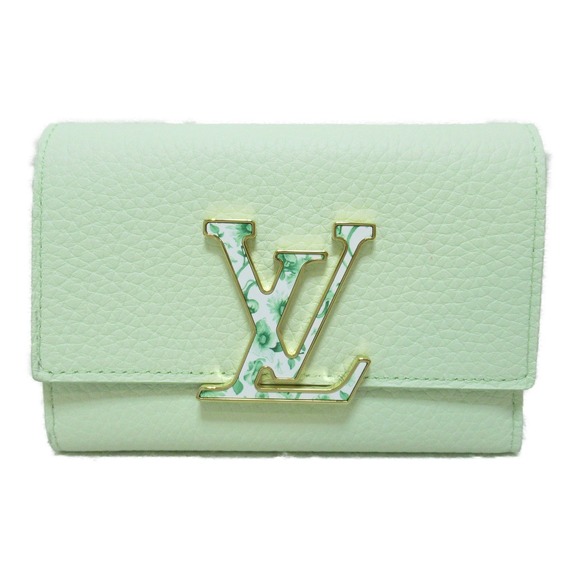 Louis Vuitton Handbags - Louis Vuitton Portefeuille Capucines Compact Trifold Wallet Taurillon Vert d'Eau
